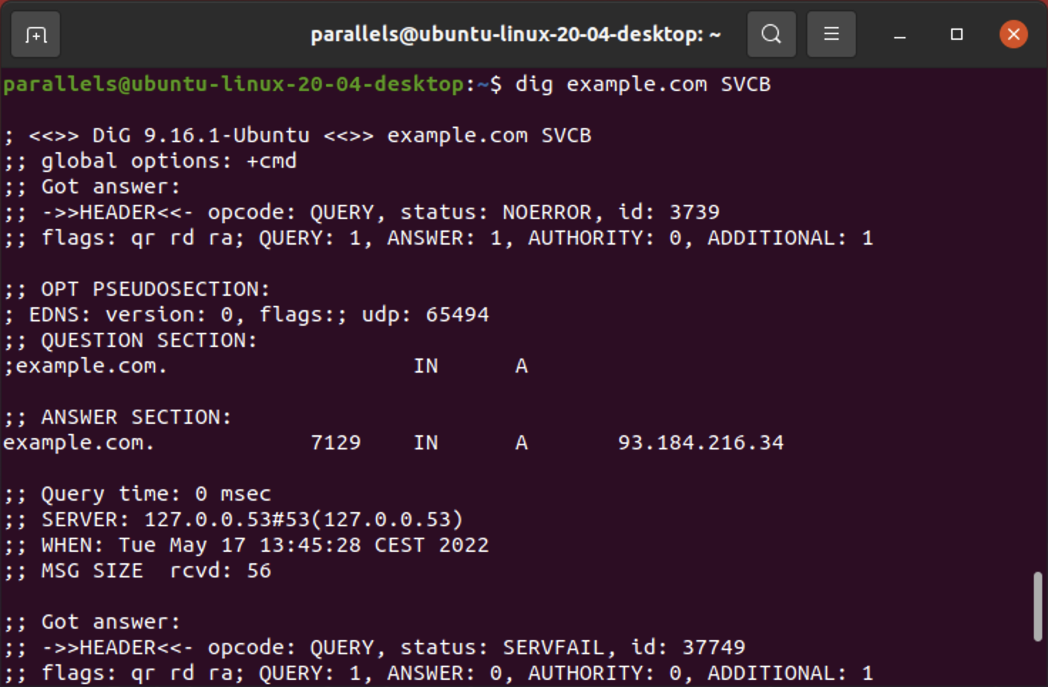 SVCB lookup in Linux